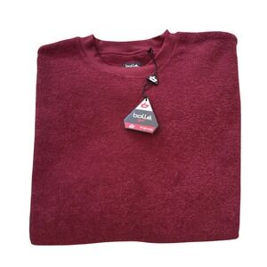 Bolle Golf Thermal Fleece Pullover‎ Burgundy Crewneck Men's Medium NWT